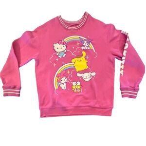 Sanrio Hello Kitty and Friends Pink Graphic Sweatshirt Medium SIL-34452